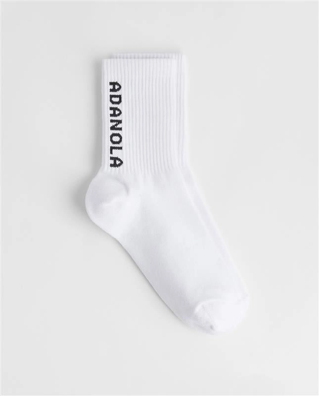 2 Pack Adanola Socks - White/Chacoal, Taupe/Charcoal