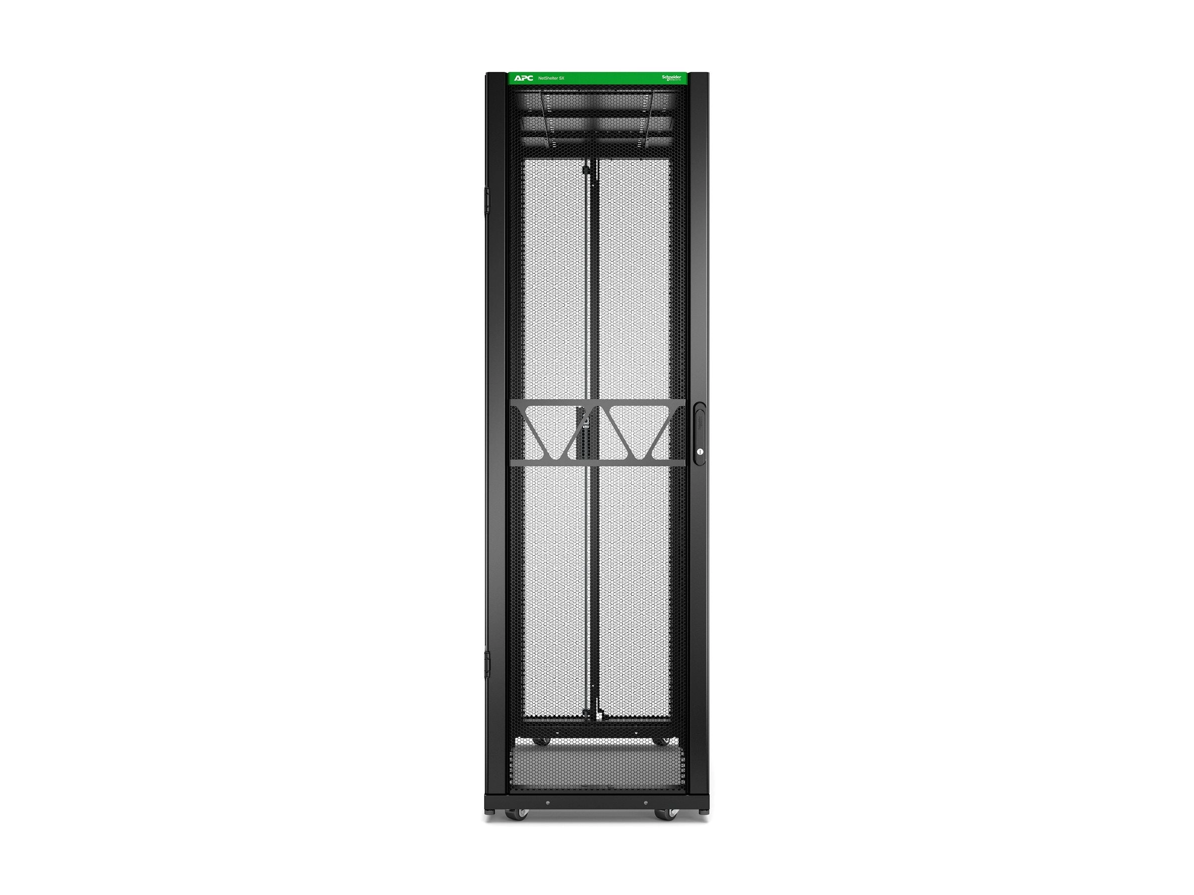 APC NetShelter SX Gen 2 - Rack cabinet - 1991H x 600W x 1200D mm, with sides - floor-standing - black - 42U - 19",APC NetShelter AR3300B2