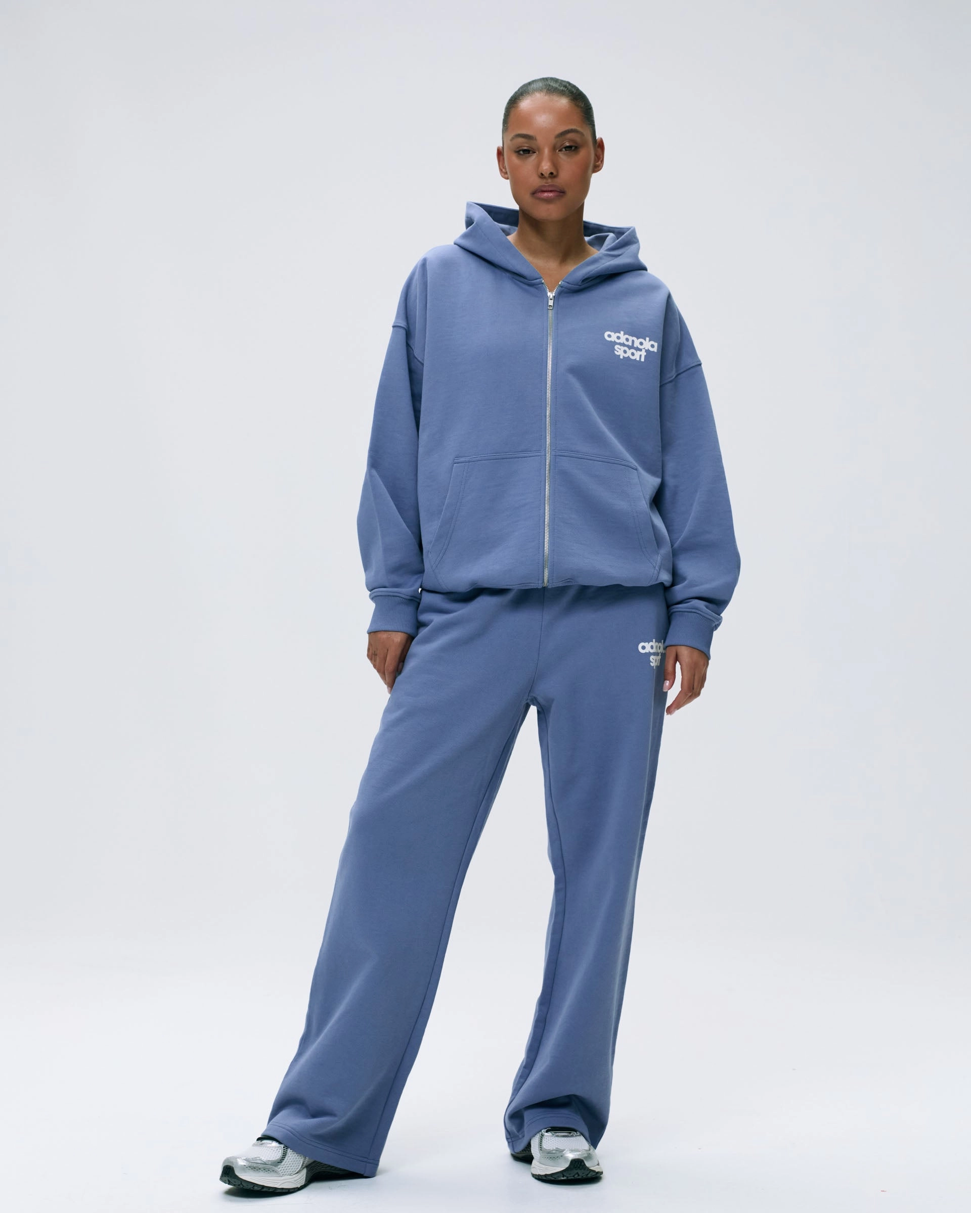 AS Bold Straight Leg Sweatpants - Vintage Blue/Marshmallow White