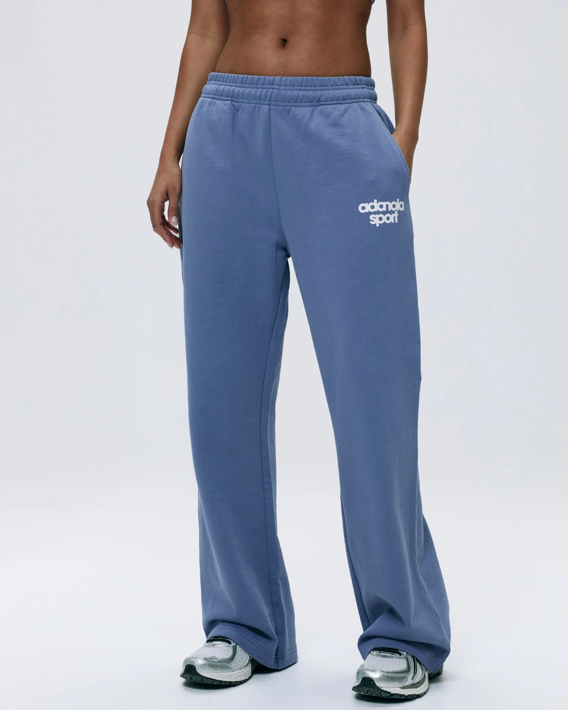 AS Bold Straight Leg Sweatpants - Vintage Blue/Marshmallow White