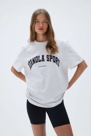 AS Short Sleeve Oversized T-shirt - Grey Melange