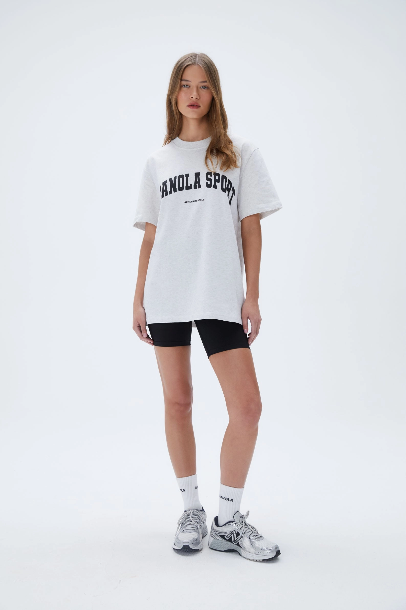 AS Short Sleeve Oversized T-shirt - Grey Melange