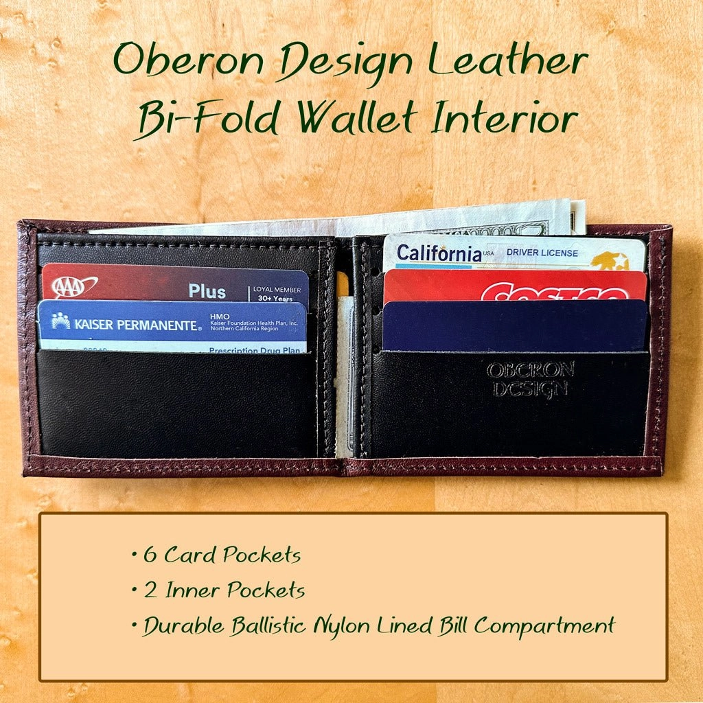 Bi-Fold Wallet, Wild Rose