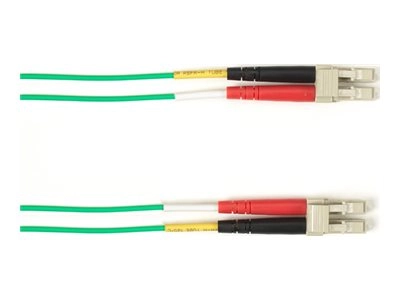 Black Box - Patch cable - LC single-mode (M) to LC single-mode (M) - 0.61 m - fiber optic - 9 / 125 micron - OS2 - OFNP - plenum FOCMPSM-LCLC-GN-2