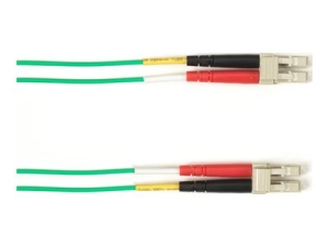 Black Box - Patch cable - LC single-mode (M) to LC single-mode (M) - 0.61 m - fiber optic - 9 / 125 micron - OS2 - OFNP - plenum FOCMPSM-LCLC-GN-2