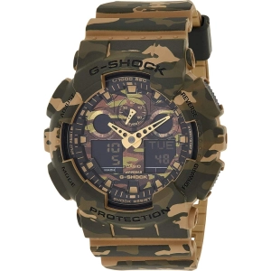 Casio Men's Watch - G-Shock Analog-Digital Dial Camouflage Strap | GA-100CM-5ACR