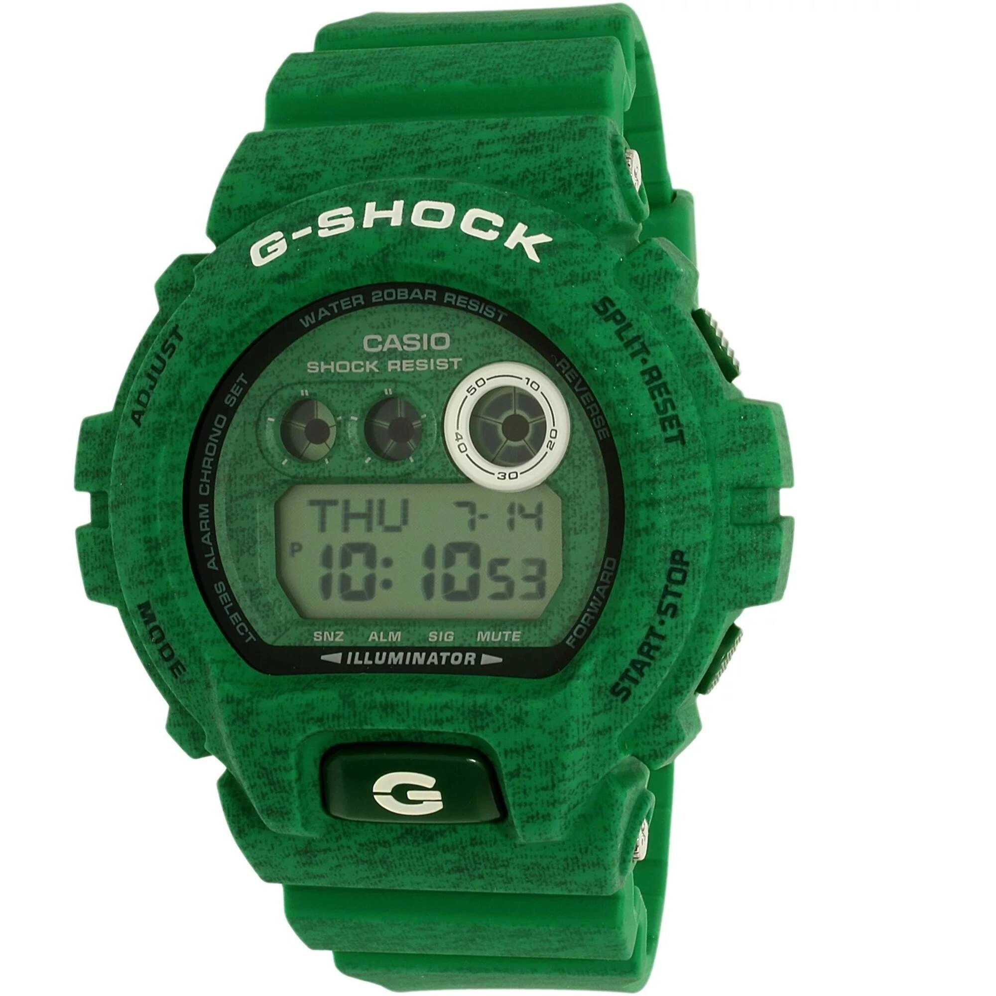 Casio Men's Watch - G-Shock World Time Digital Dial Green Resin Strap | GDX6900HT-3