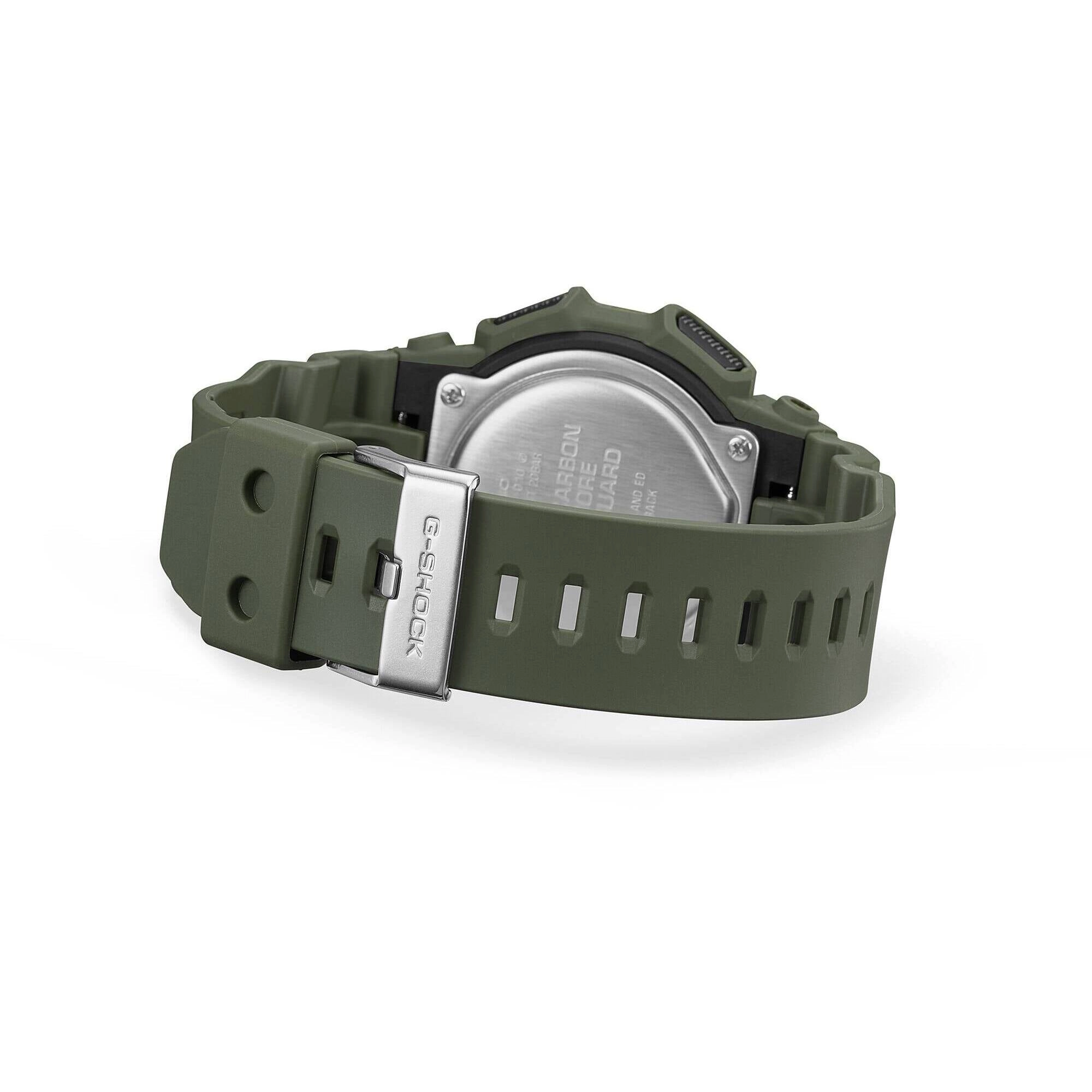Casio Men's Watch G-Shock World Time Green Bio-Based Resin Strap Digital GD010-3