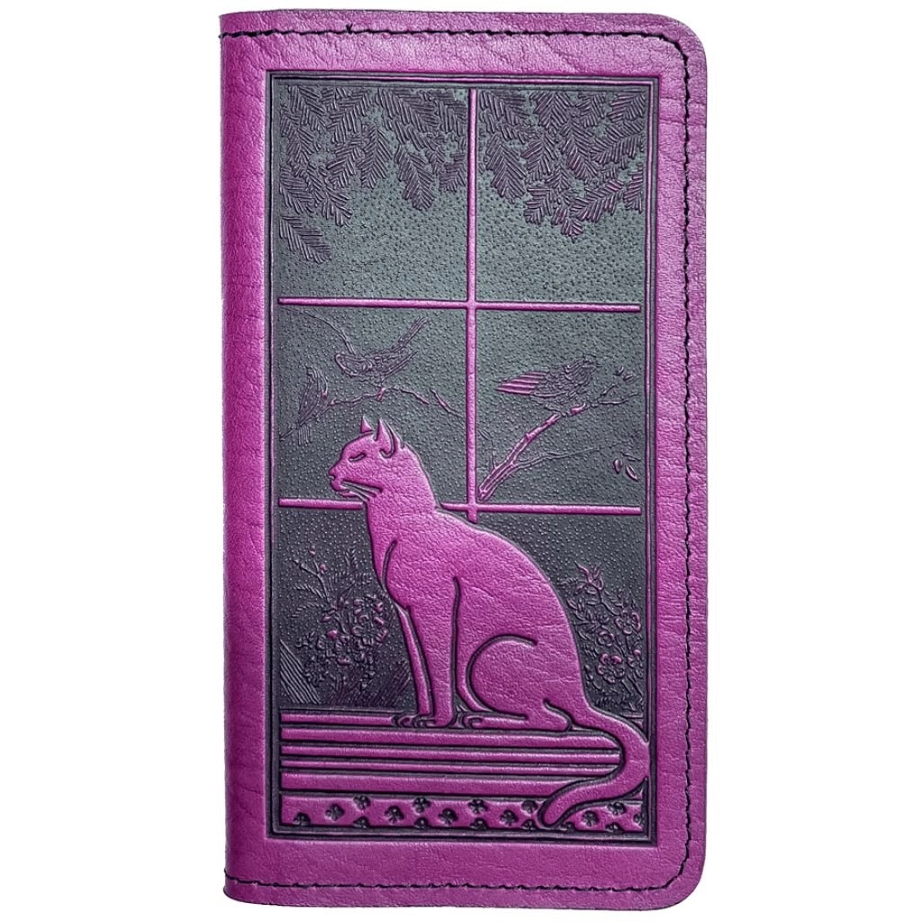 Checkbook Cover, Cat in Window