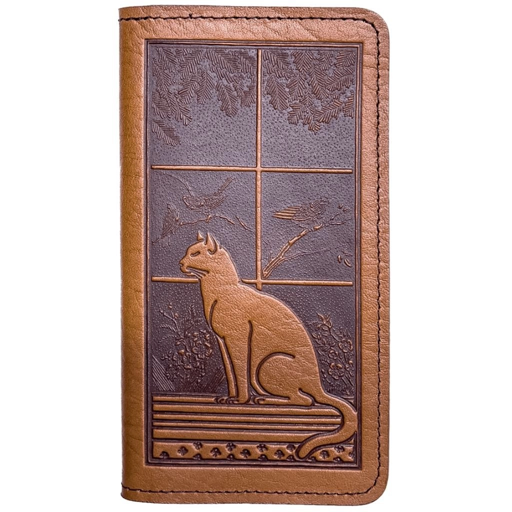 Checkbook Cover, Cat in Window