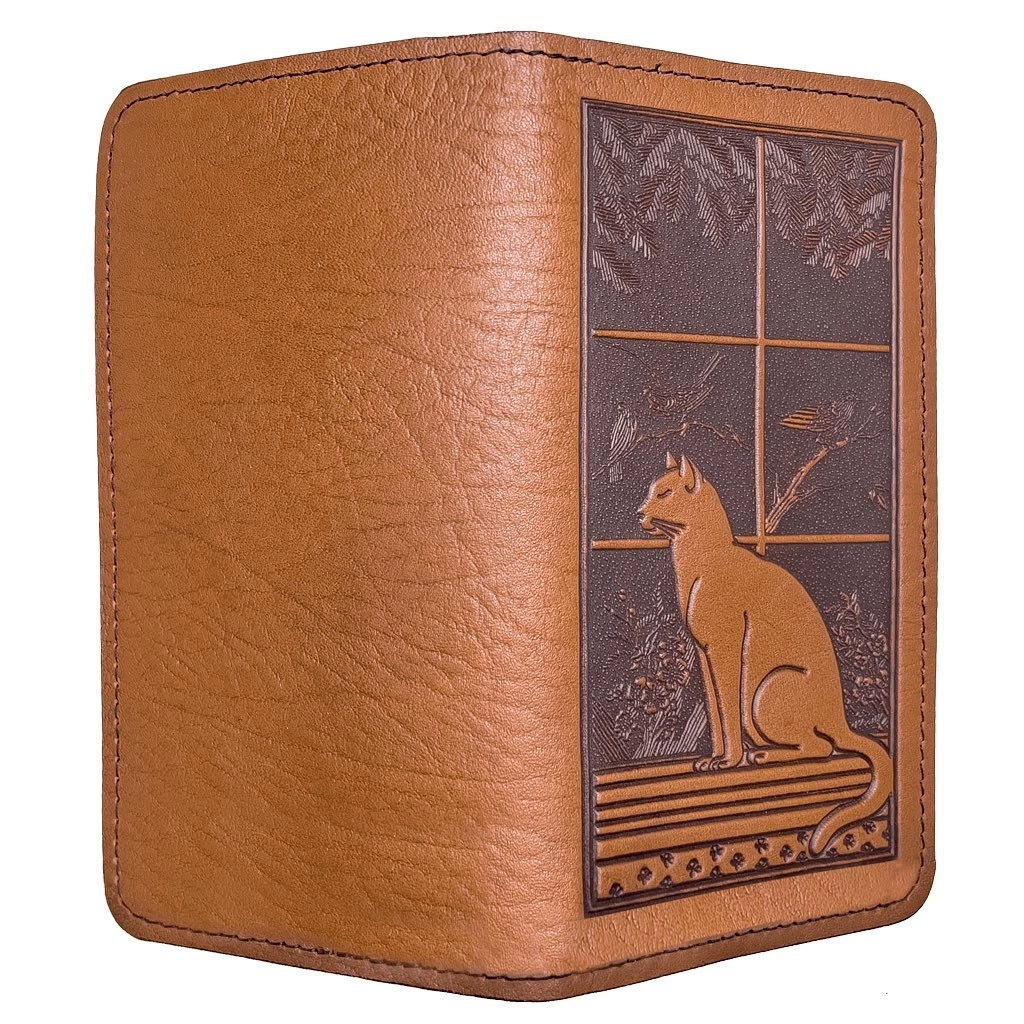 Checkbook Cover, Cat in Window
