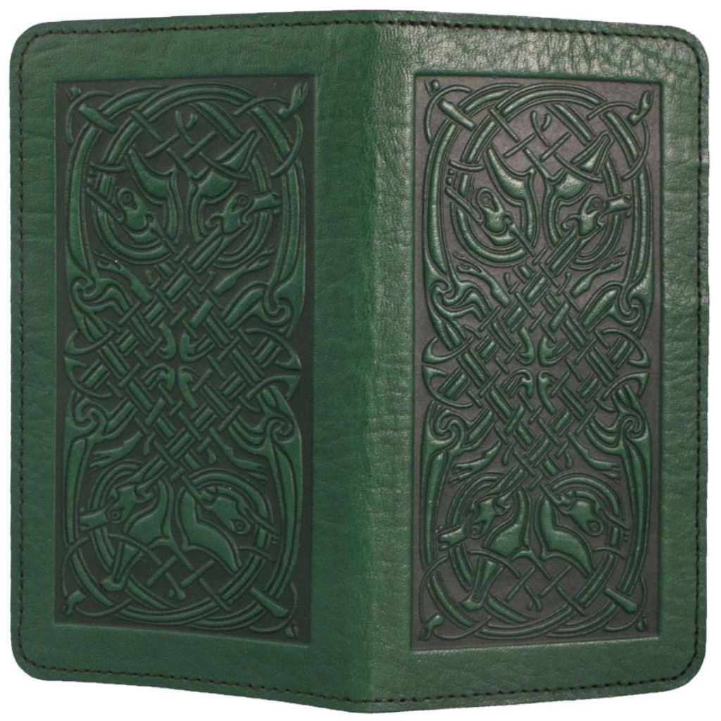 Checkbook Cover, Celtic Hounds