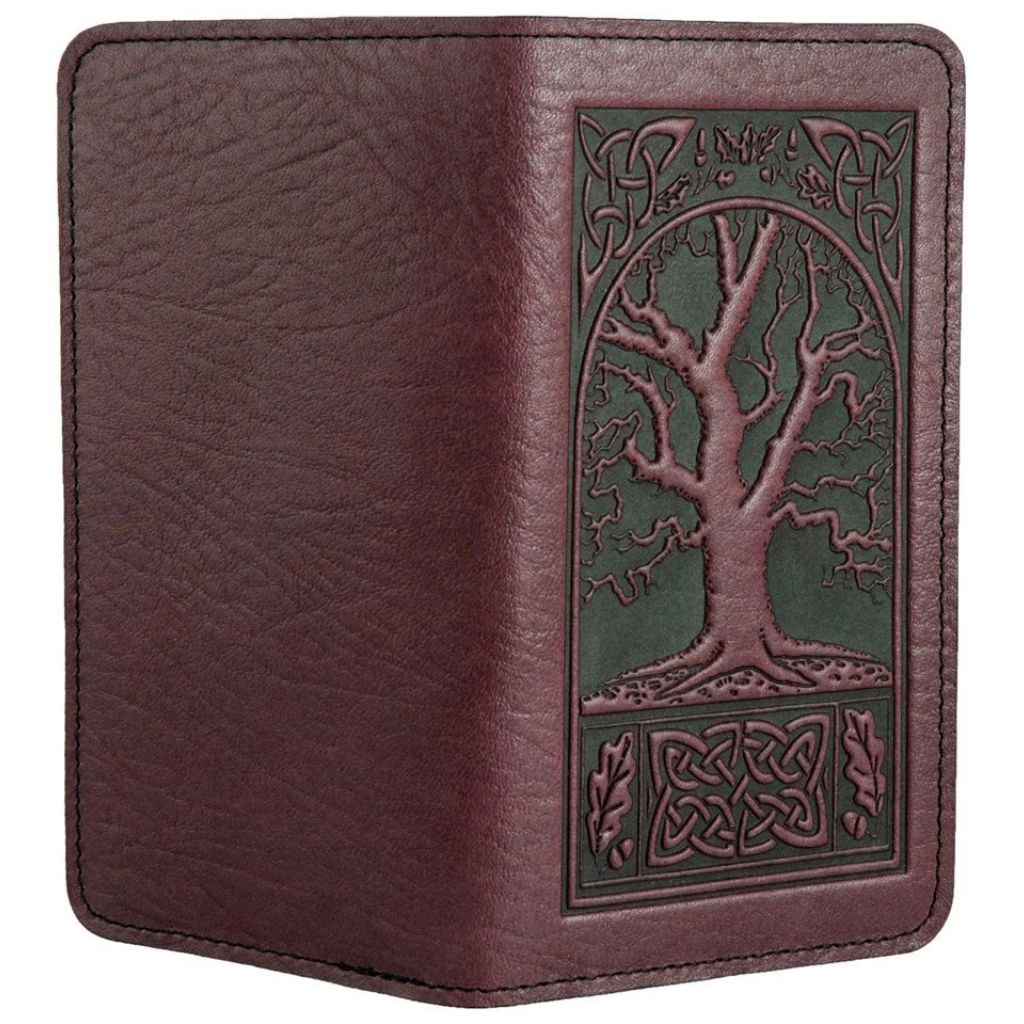 Checkbook Cover, Celtic Oak