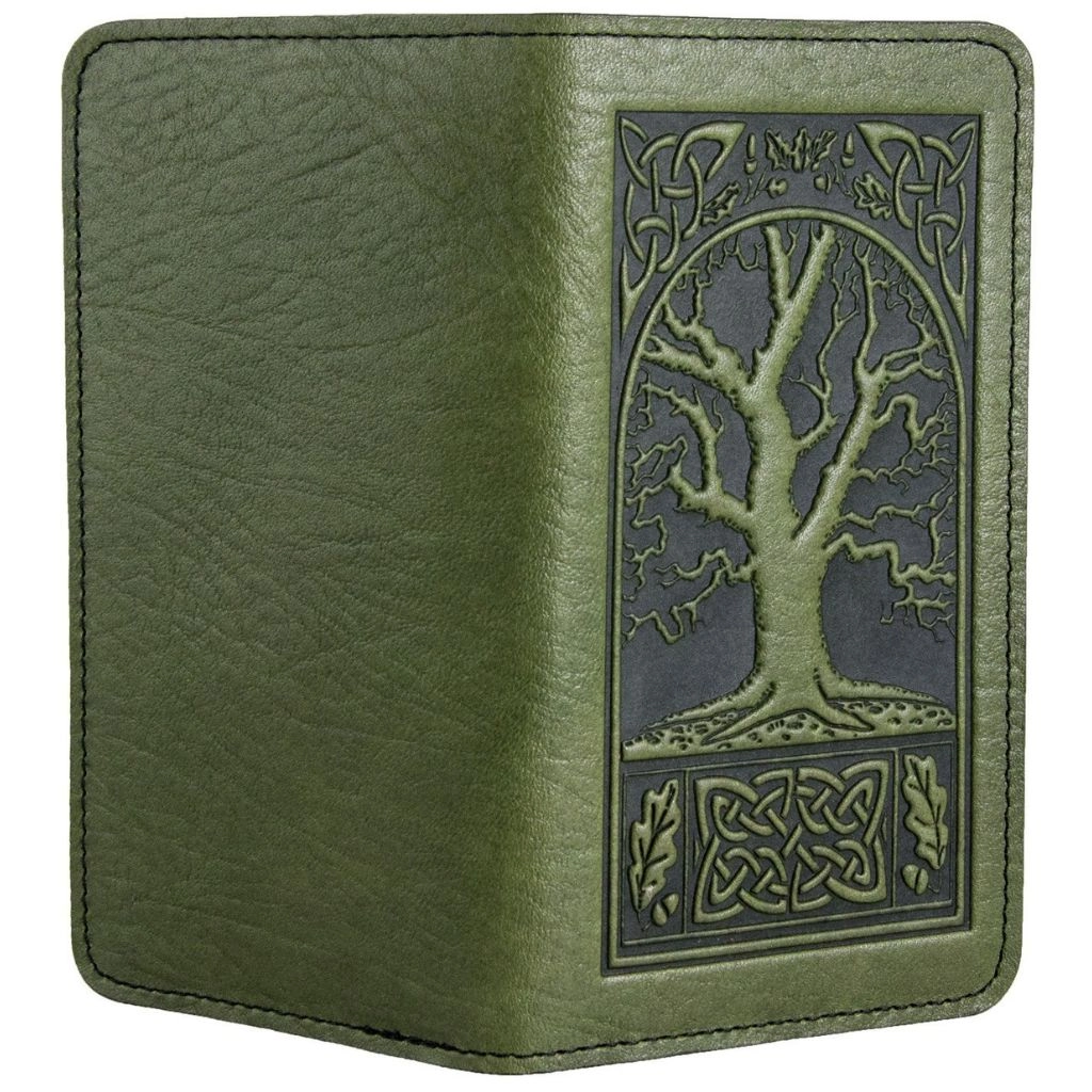 Checkbook Cover, Celtic Oak