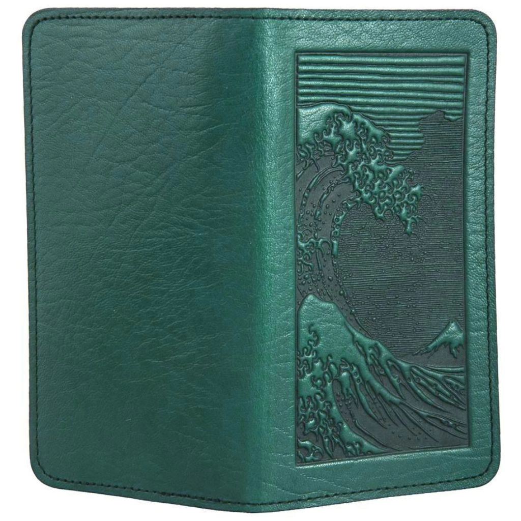 Checkbook Cover, Hokusai Wave