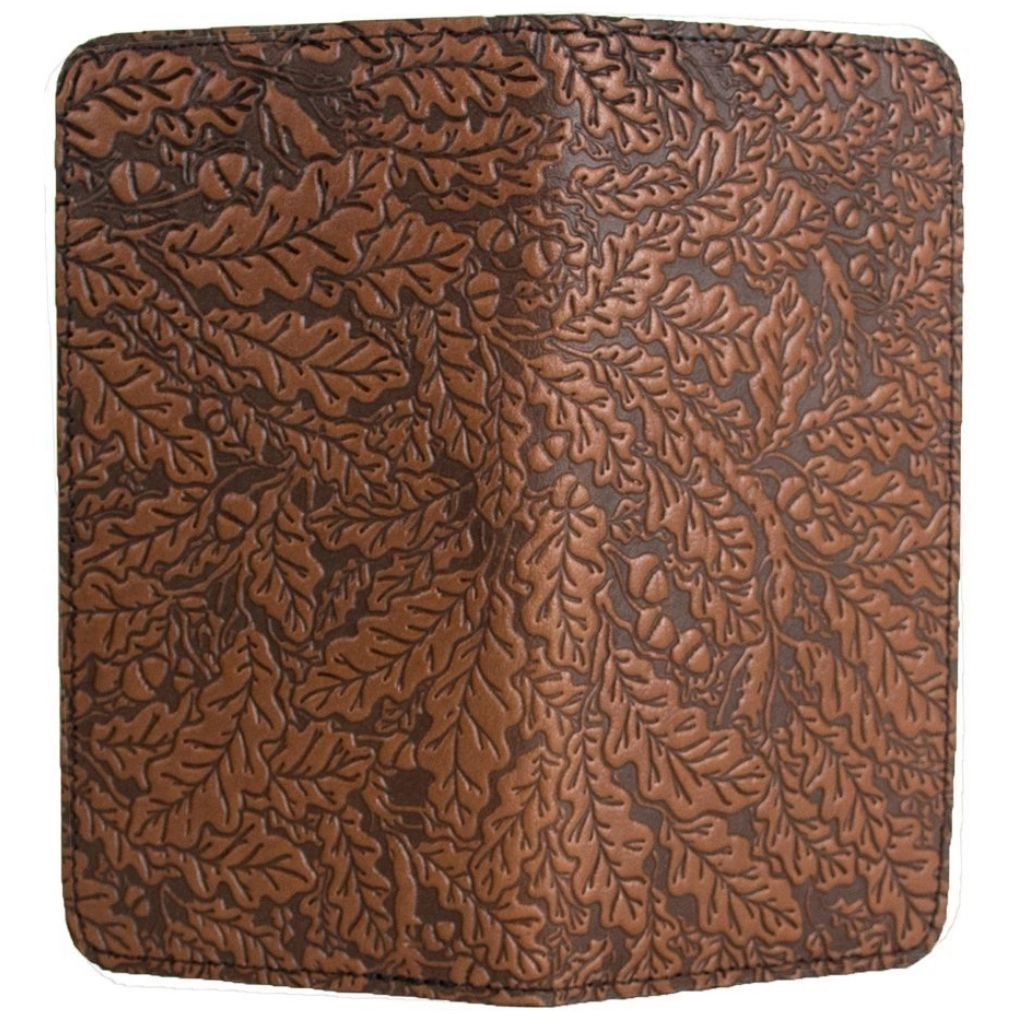 Checkbook Cover, Oak Leaves