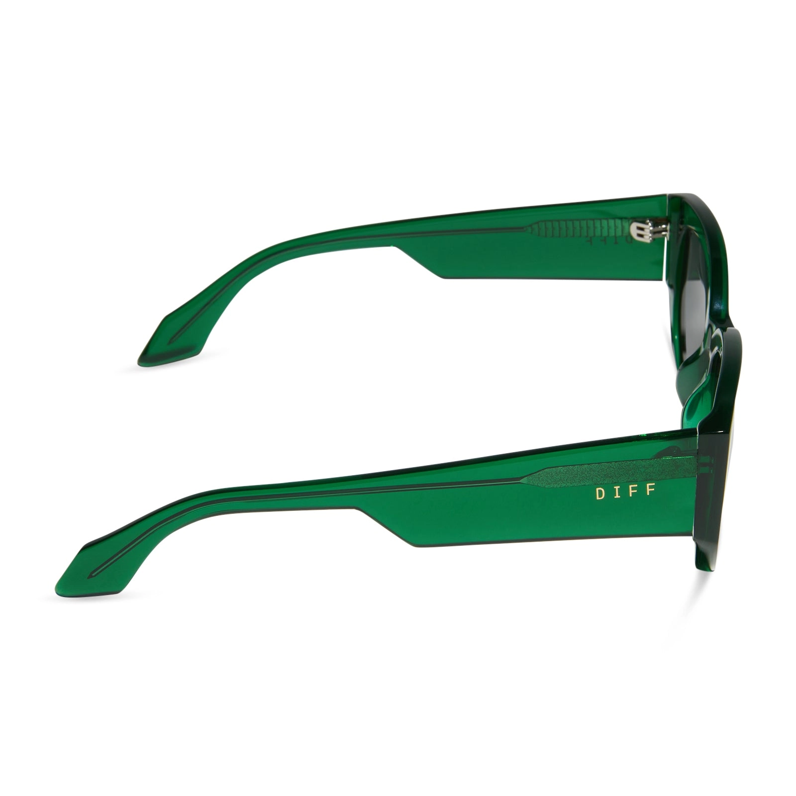 DREW - PALM GREEN CRYSTAL   GREY   POLARIZED SUNGLASSES