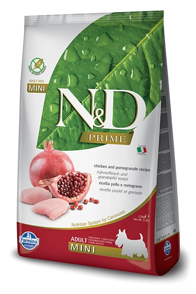 Farmina Natural & Delicious Prime Chicken & Pomegranate Adult Mini Dry Dog Food