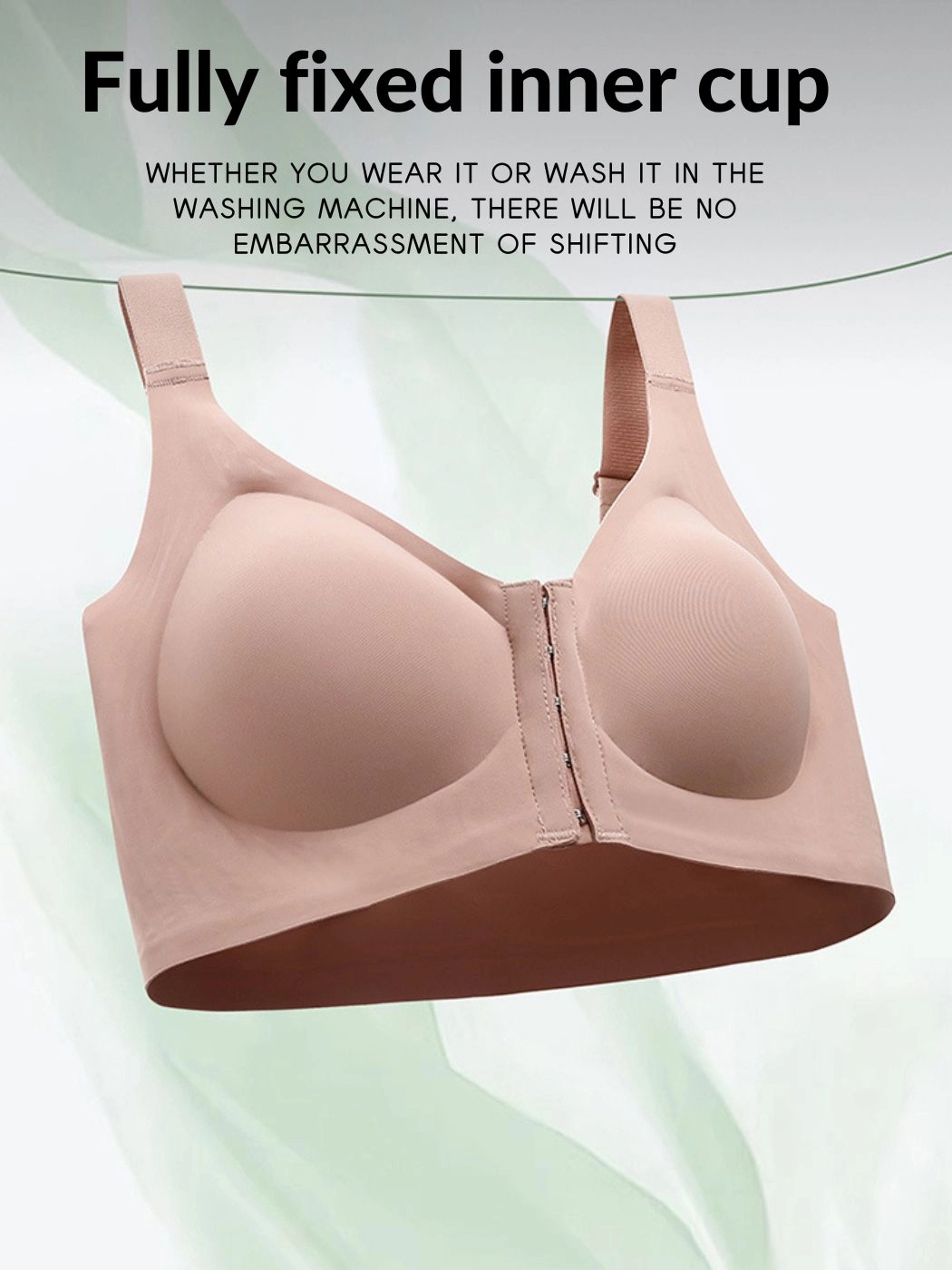 Front Close Bras Wireless Bra Detachable Shoulder Straps