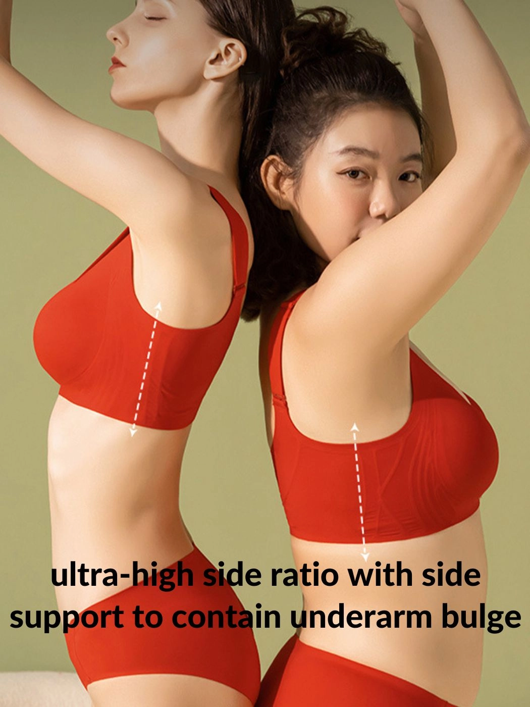 Front Close Bras Wireless Bra Detachable Shoulder Straps