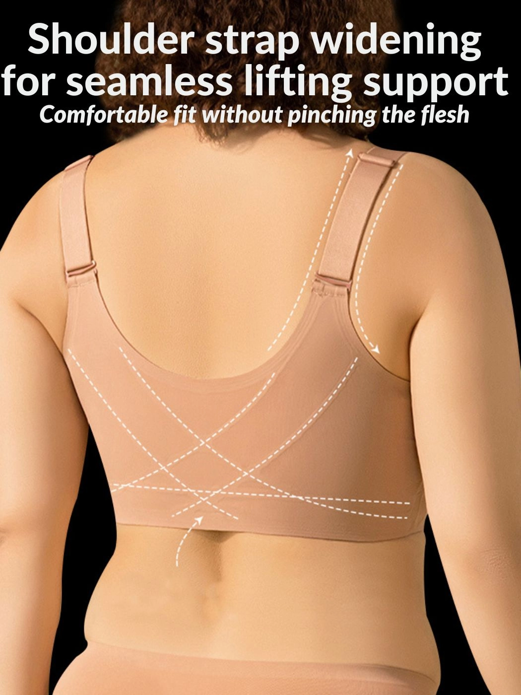 Front Close Bras Wireless Bra Detachable Shoulder Straps
