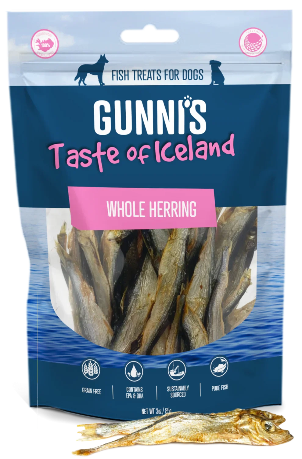 Gunni's Whole Herring Dog Treats