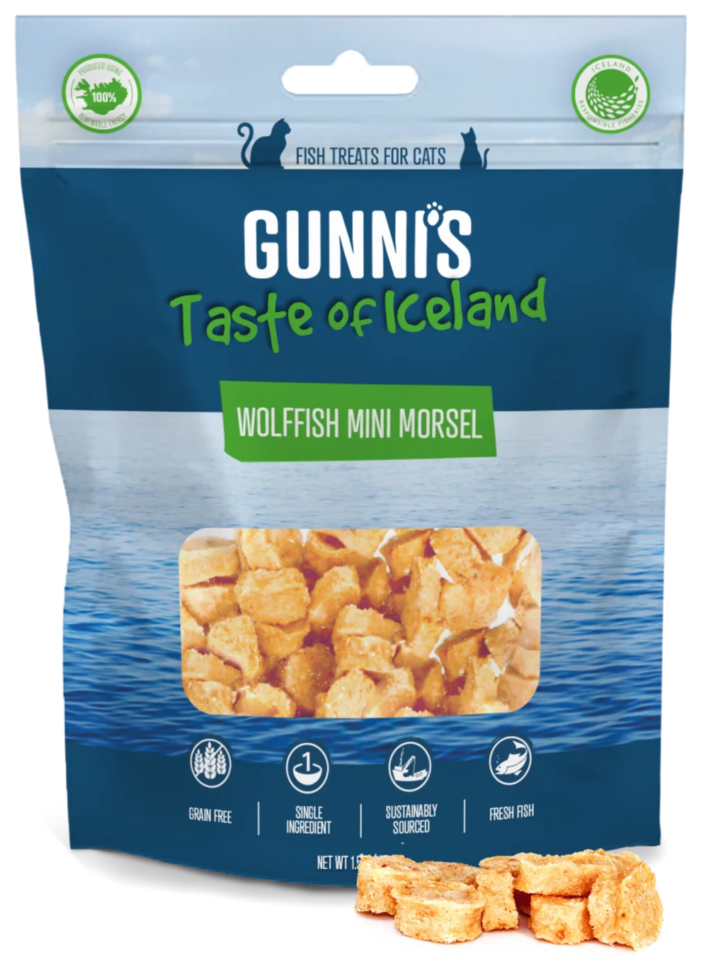 Gunni's Wolffish Mini Morsel  Cat Treats