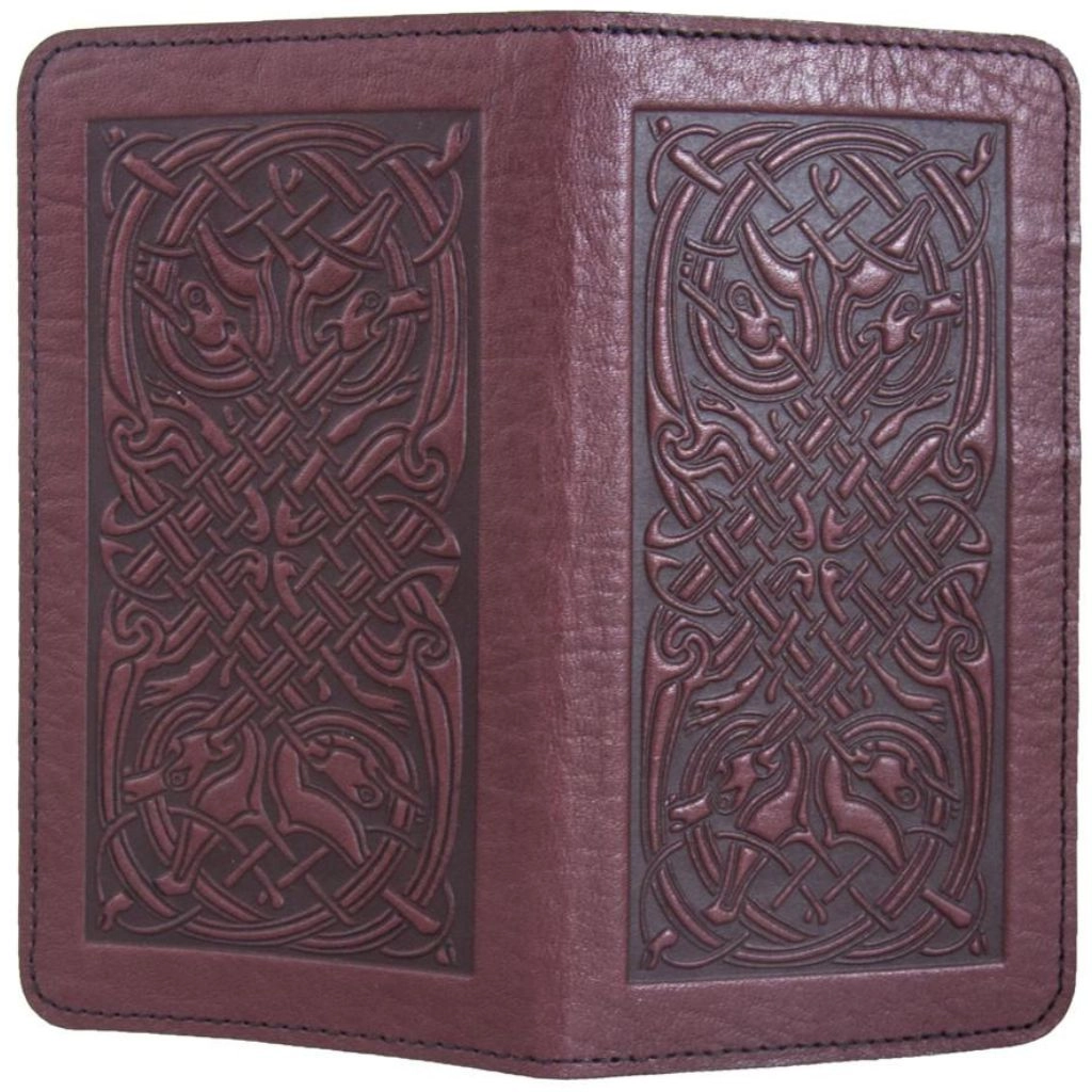 HAPPY EXTRA, Checkbook Cover, Celtic Hounds