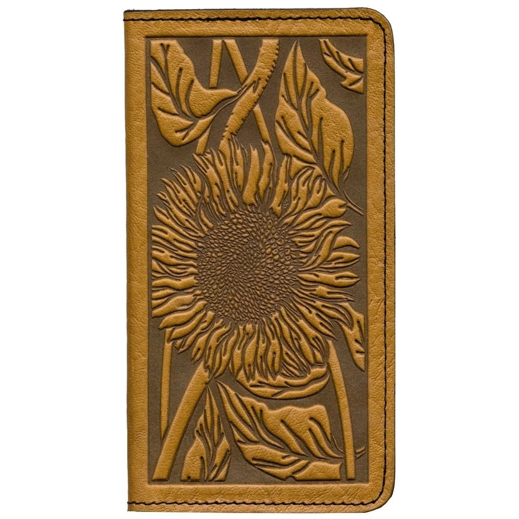 HAPPY EXTRA, Checkbook Cover, Sunflower in Marigold