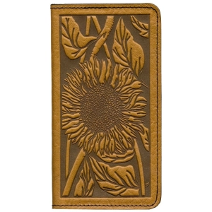 HAPPY EXTRA, Checkbook Cover, Sunflower in Marigold