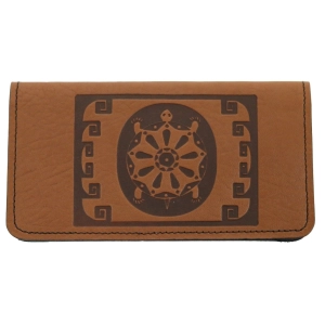 HAPPY EXTRA, Checkbook Cover, Tribal Turtle