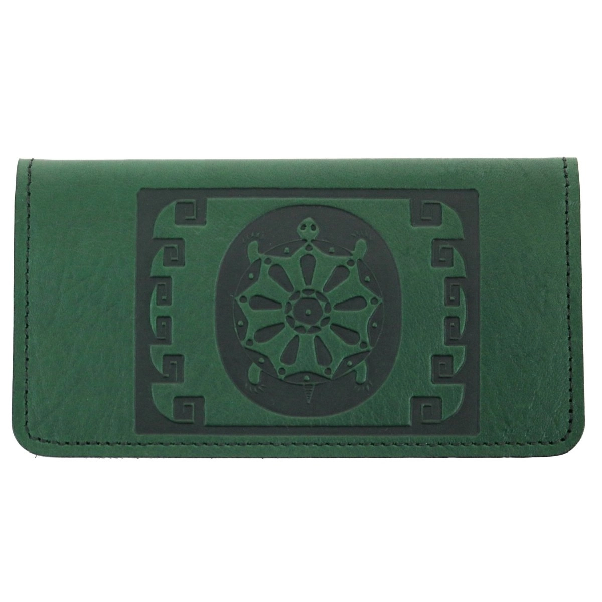HAPPY EXTRA, Checkbook Cover, Tribal Turtle