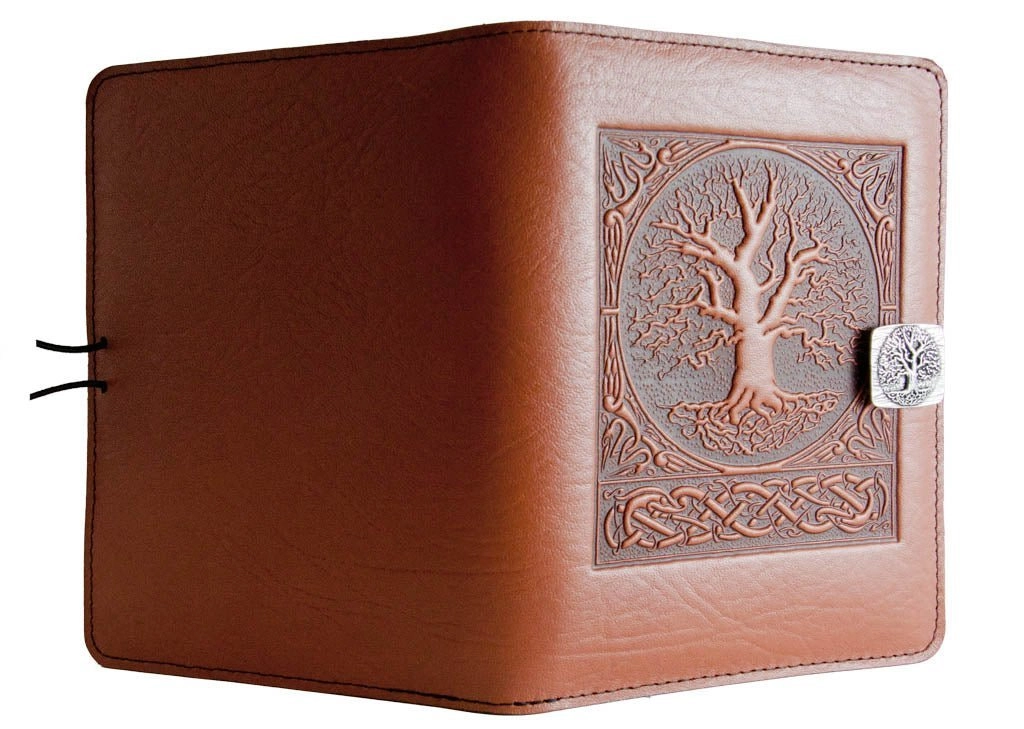 HAPPY EXTRA, Leather Cover for Kindle e-Readers, World Tree