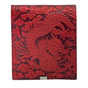 HAPPY EXTRA, Leather Kindle Scribe Cover, Cloud Dragon