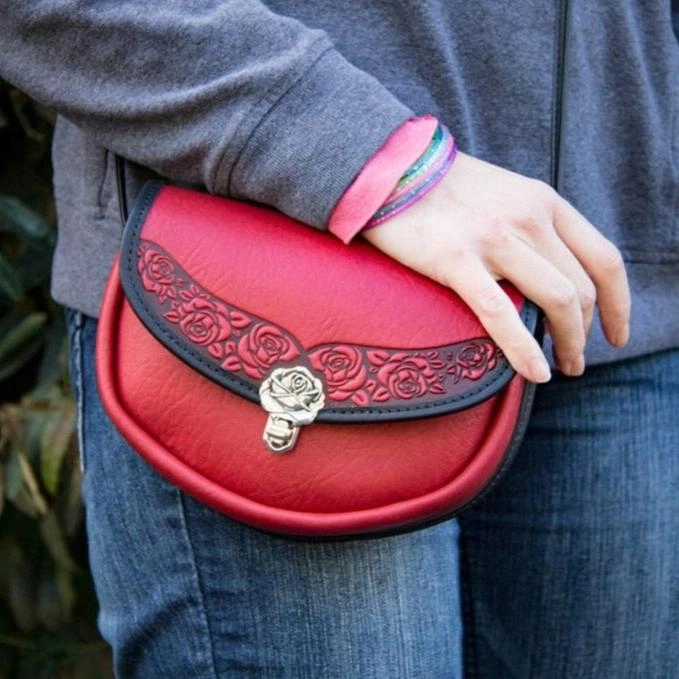 HAPPY EXTRA, Lilah Crossbody, Rose in Red