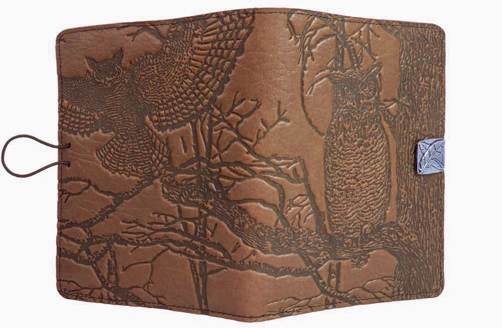 Leather Cover for Kindle e-Readers, Horned Owl
