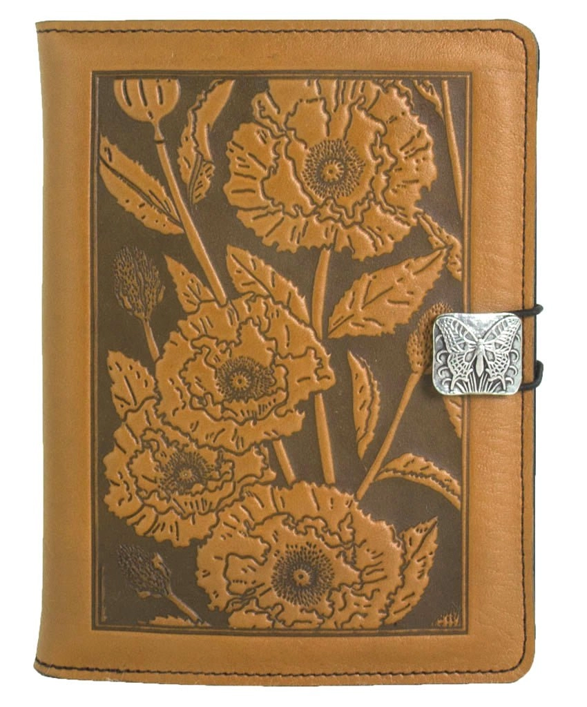 Leather Cover for Kindle e-Readers, Oriental Poppy