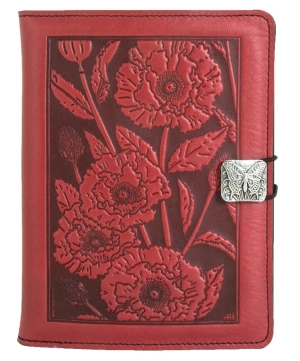 Leather Cover for Kindle e-Readers, Oriental Poppy