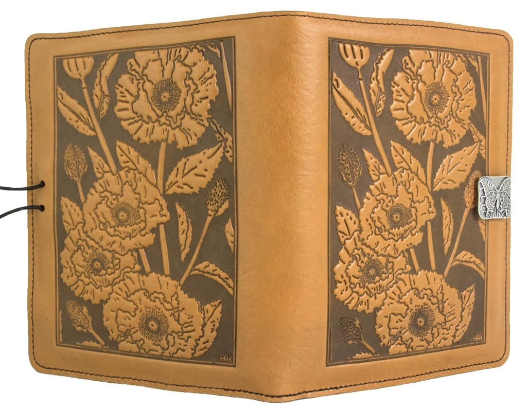 Leather Cover for Kindle e-Readers, Oriental Poppy