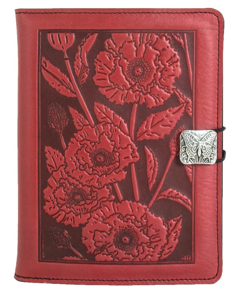 Leather Cover for Kindle e-Readers, Oriental Poppy