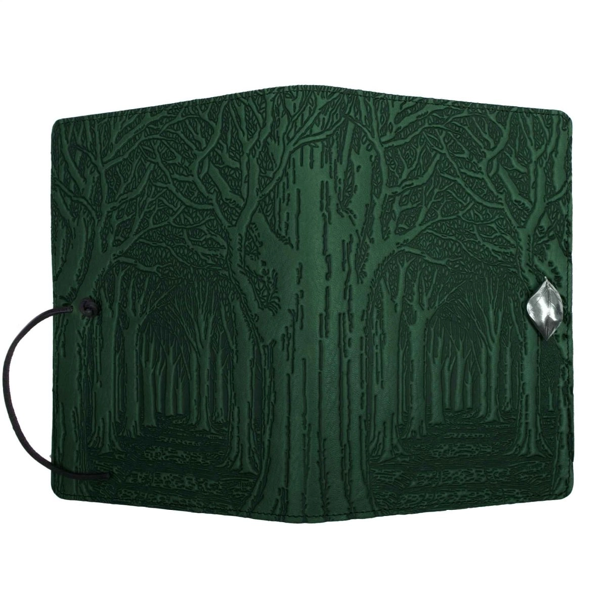 Leather Refillable Journal Notebook, Avenue of Trees