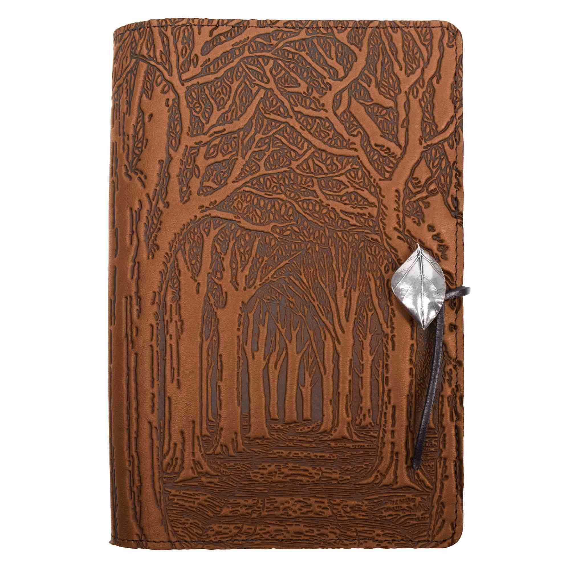 Leather Refillable Journal Notebook, Avenue of Trees