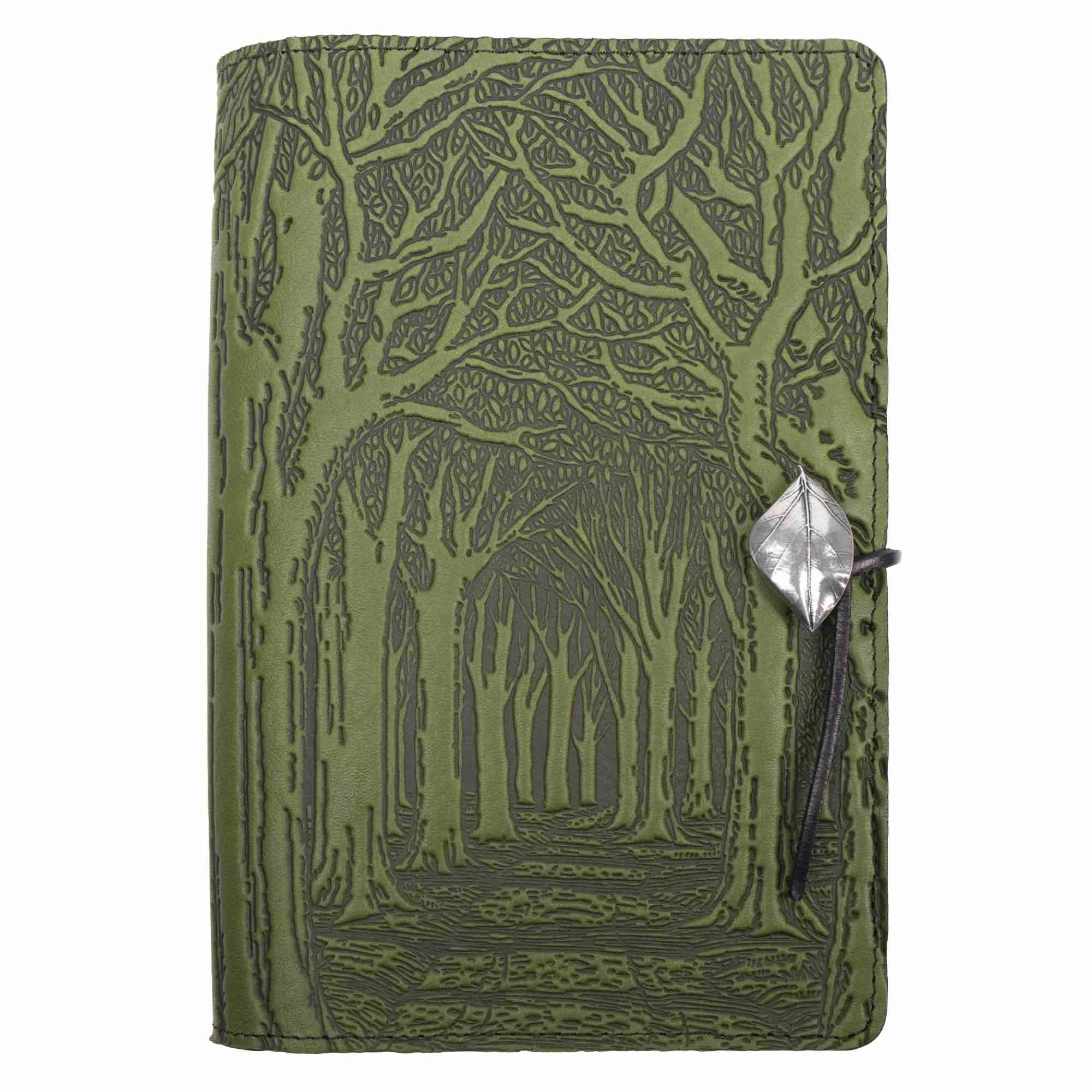 Leather Refillable Journal Notebook, Avenue of Trees