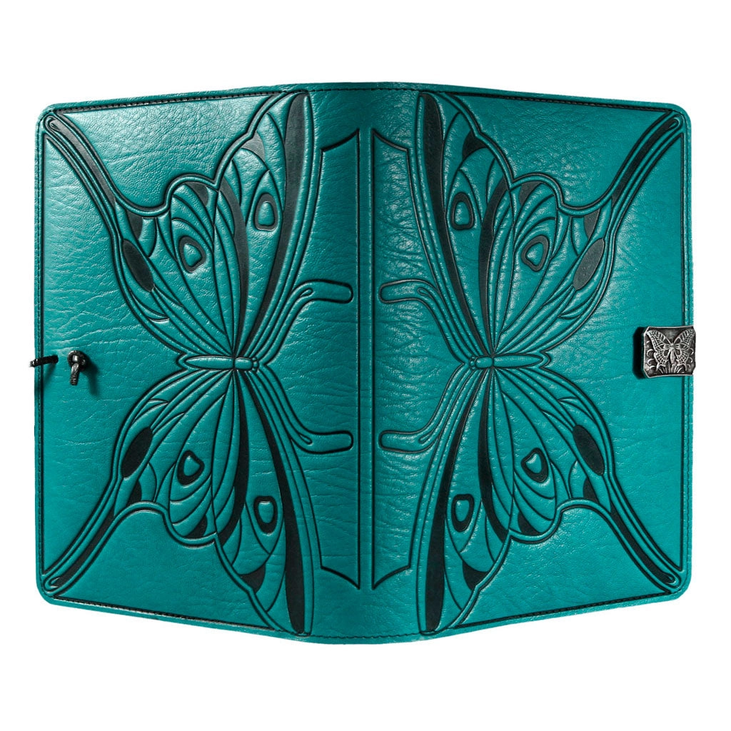 Leather Refillable Journal Notebook, Butterfly