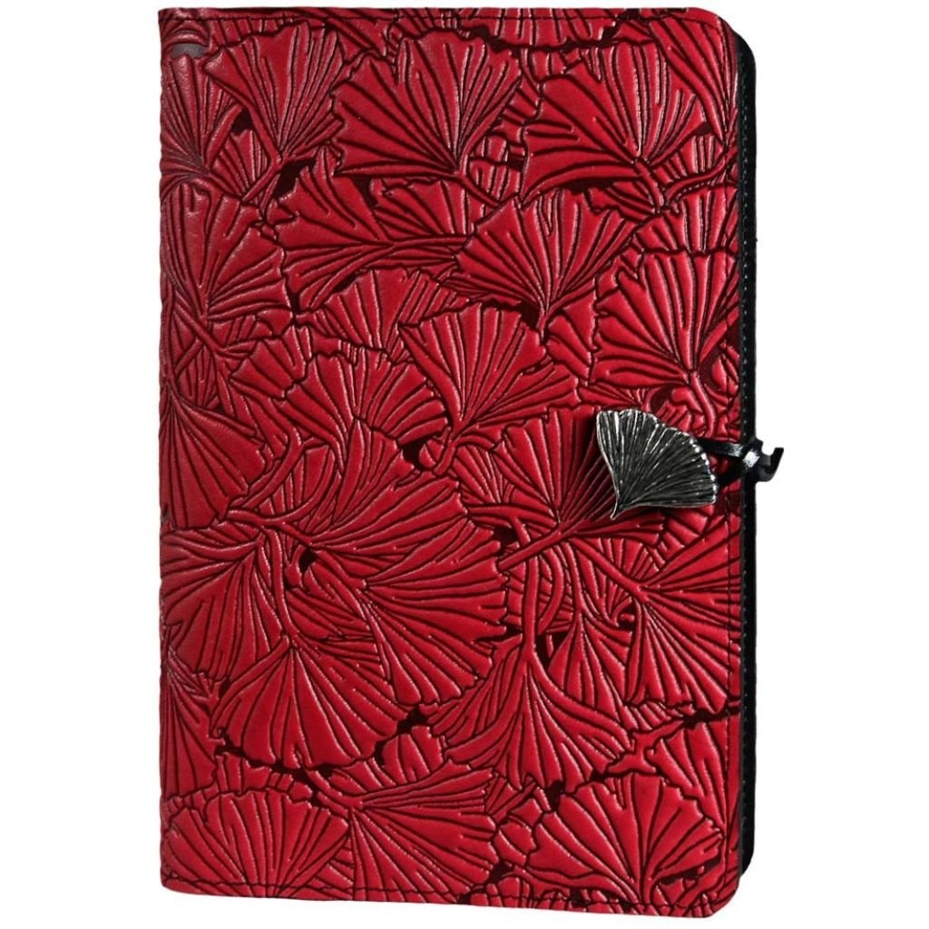 Leather Refillable Journal Notebook, Ginkgo