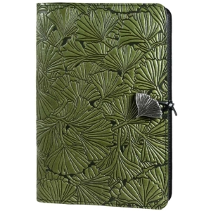 Leather Refillable Journal Notebook, Ginkgo