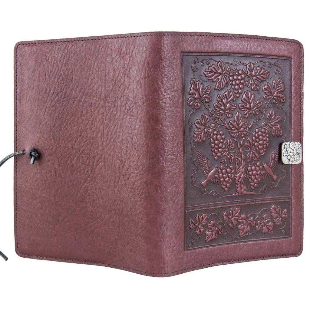 Leather Refillable Journal Notebook, Grapevine