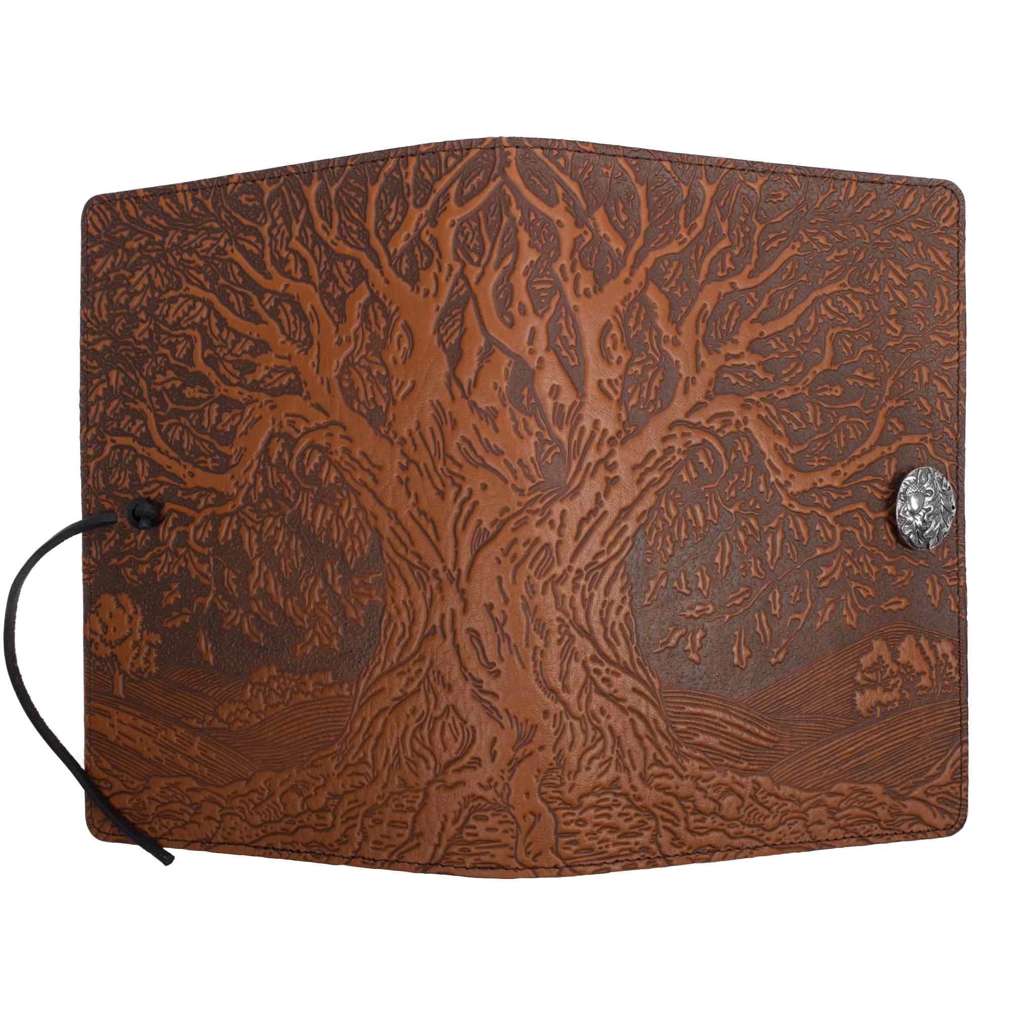 Leather Refillable Journal Notebook, Tree of Life