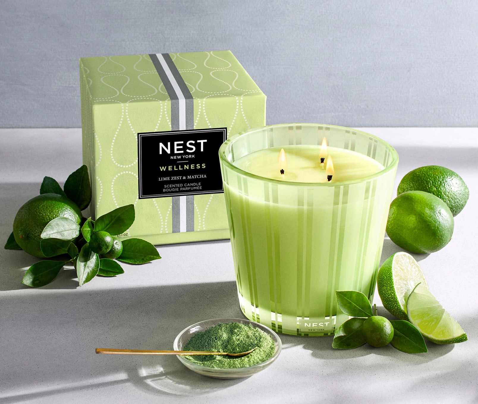 Lime Zest & Matcha 3-Wick Candle