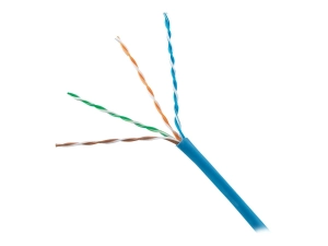 Panduit TX6 - Bulk cable - 1000 ft - 0.2 in - UTP - CAT 6 - IEEE 802.3af/IEEE 802.3at/IEEE 802.3bt - CMP - plenum, solid - green PUP6C04GR-W